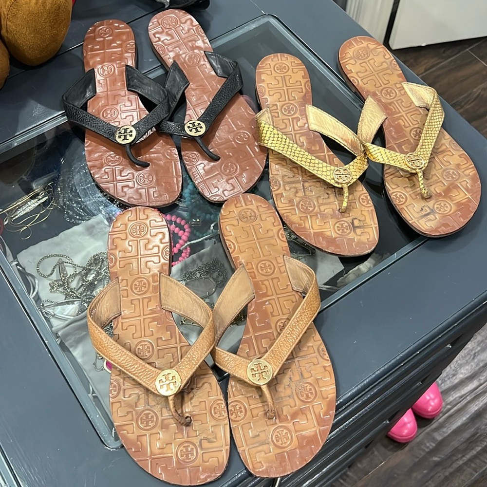 Tory Burch Sandals Lot of 3